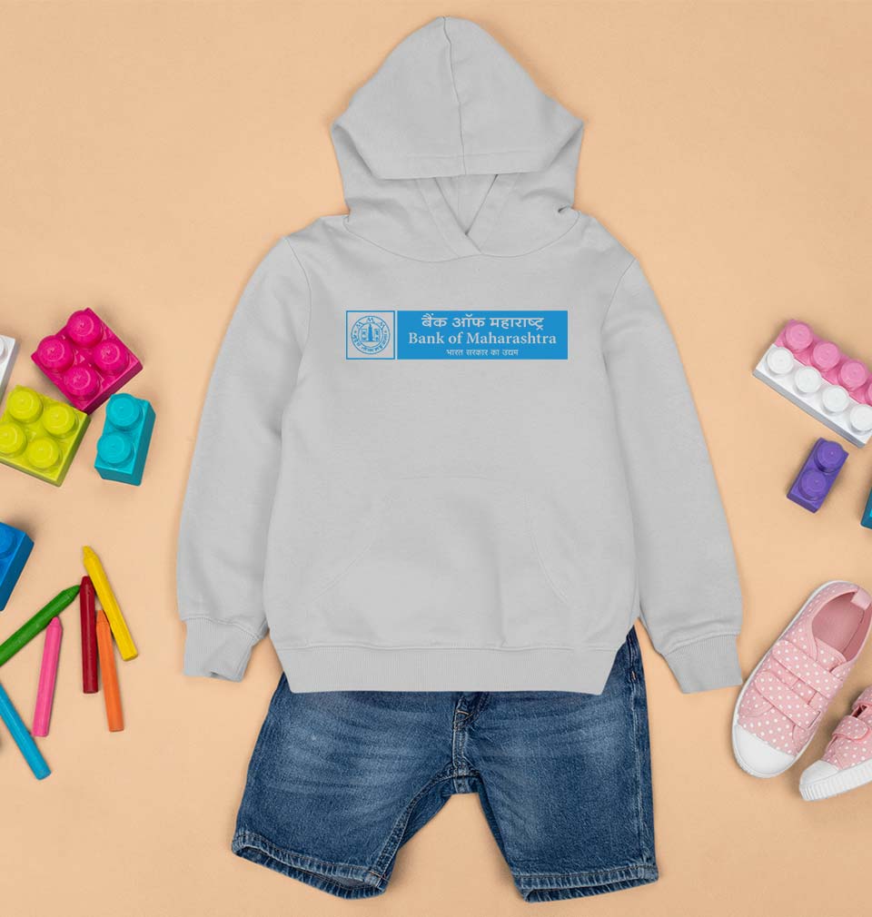 Bank of Maharashtra Kids Hoodie for Boy/Girl-Grey-Ektarfa.online