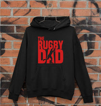 Load image into Gallery viewer, Rugby Dad Unisex Hoodie for Men/Women-Black-Ektarfa.online
