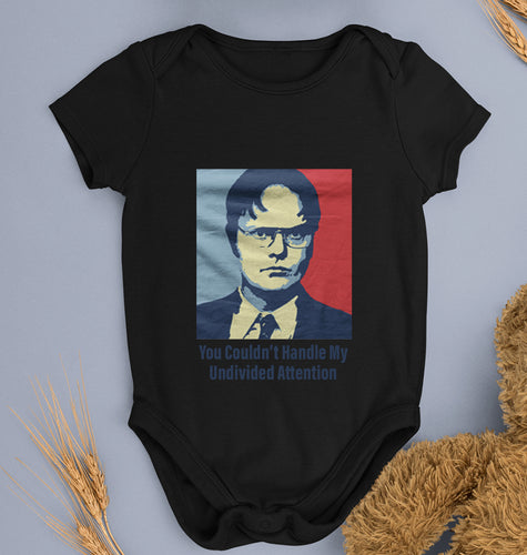 Dwight Schrute Kids Romper For Baby Boy/Girl-0-5 Months(18 Inches)-Black-Ektarfa.online