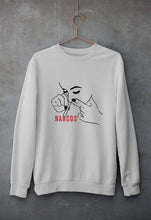 Load image into Gallery viewer, Narcos Drugs Unisex Sweatshirt for Men/Women-S(40 Inches)-Grey Melange-Ektarfa.online
