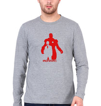 Load image into Gallery viewer, Iron Man Full Sleeves T-Shirt for Men-Grey Melange-Ektarfa.online
