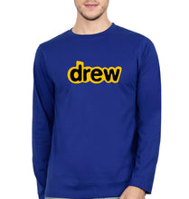 Load image into Gallery viewer, Drew Full Sleeves T-Shirt for Men-Royal Blue-Ektarfa.online
