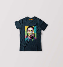 Load image into Gallery viewer, Ronaldinho Kids T-Shirt for Boy/Girl-Petrol blue-Ektarfa.online
