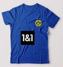 Load image into Gallery viewer, Borussia Dortmund 2021-22 T-Shirt for Men-S(38 Inches)-Royal Blue-Ektarfa.online
