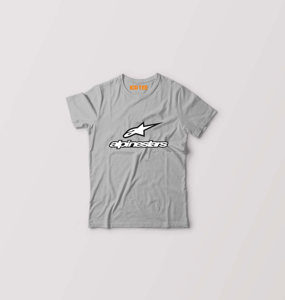 Alpinestars Kids T-Shirt for Boy/Girl-Grey-Ektarfa.online