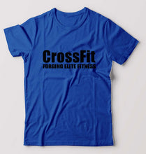Load image into Gallery viewer, CrossFit T-Shirt for Men-S(38 Inches)-Royal Blue-Ektarfa.online
