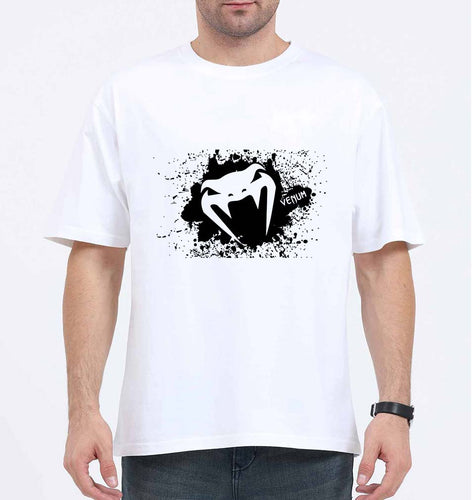UFC Venum Oversized T-Shirt for Men-White-Ektarfa.online