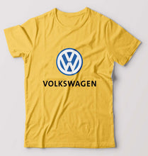 Load image into Gallery viewer, Volkswagen T-Shirt for Men-S(38 Inches)-Golden Yellow-Ektarfa.online
