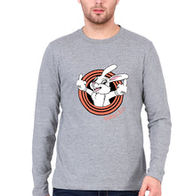 Load image into Gallery viewer, Domrebel Bunny Full Sleeves T-Shirt for Men-Grey Melange-Ektarfa.online
