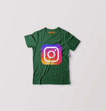 Load image into Gallery viewer, Instagram Kids T-Shirt for Boy/Girl-Bottle green-Ektarfa.online
