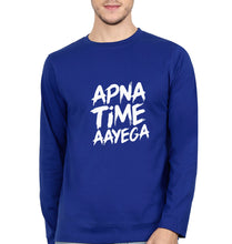 Load image into Gallery viewer, Apna Time Aayega Full Sleeves T-Shirt for Men-Royal Blue-Ektarfa.online
