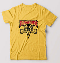 Load image into Gallery viewer, Thrasher T-Shirt for Men-S(38 Inches)-Golden Yellow-Ektarfa.online

