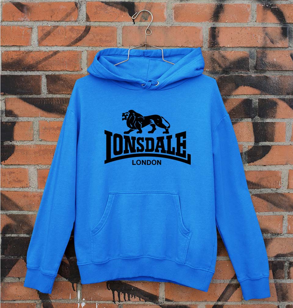 Lonsdale Unisex Hoodie for Men/Women-S(40 Inches)-Royal Blue-Ektarfa.online