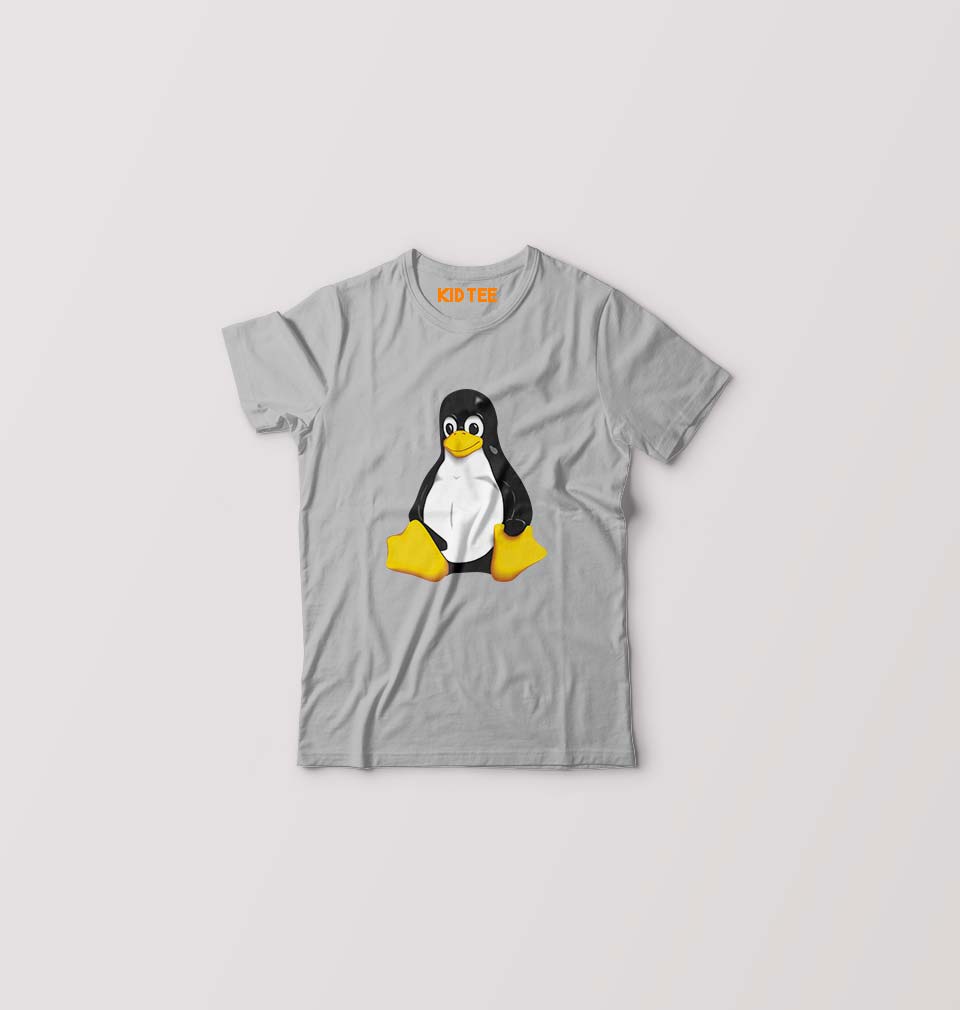 Linux Kids T-Shirt for Boy/Girl-Grey-Ektarfa.online