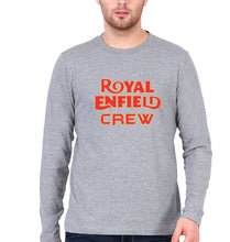 Load image into Gallery viewer, Royal Enfield Crew Full Sleeves T-Shirt for Men-Grey Melange-Ektarfa.online
