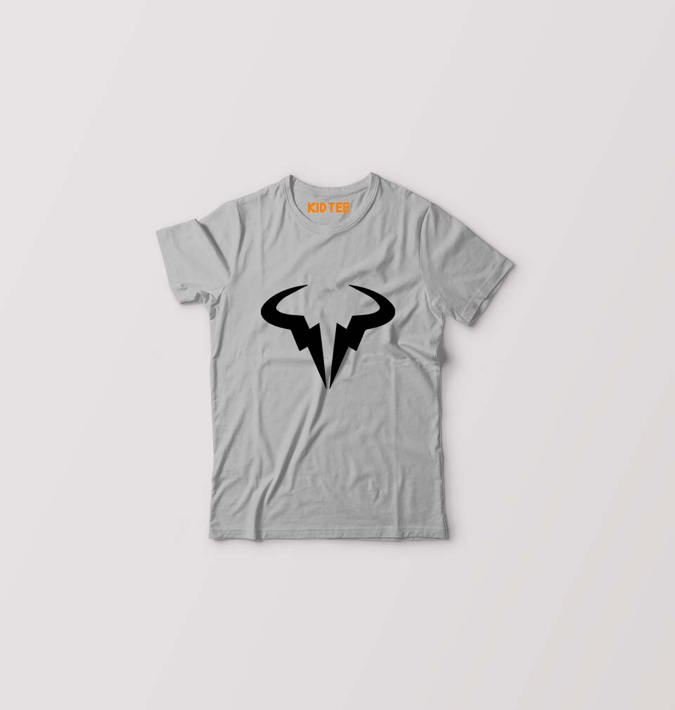 Rafael Nadal (RAFA) Kids T-Shirt for Boy/Girl-0-1 Year(20 Inches)-Grey-Ektarfa.online