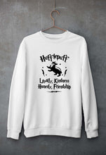 Load image into Gallery viewer, Hufflepuff Harry Potter Unisex Sweatshirt for Men/Women-S(40 Inches)-White-Ektarfa.online
