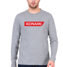 Load image into Gallery viewer, Konami Full Sleeves T-Shirt for Men-Grey Melange-Ektarfa.online
