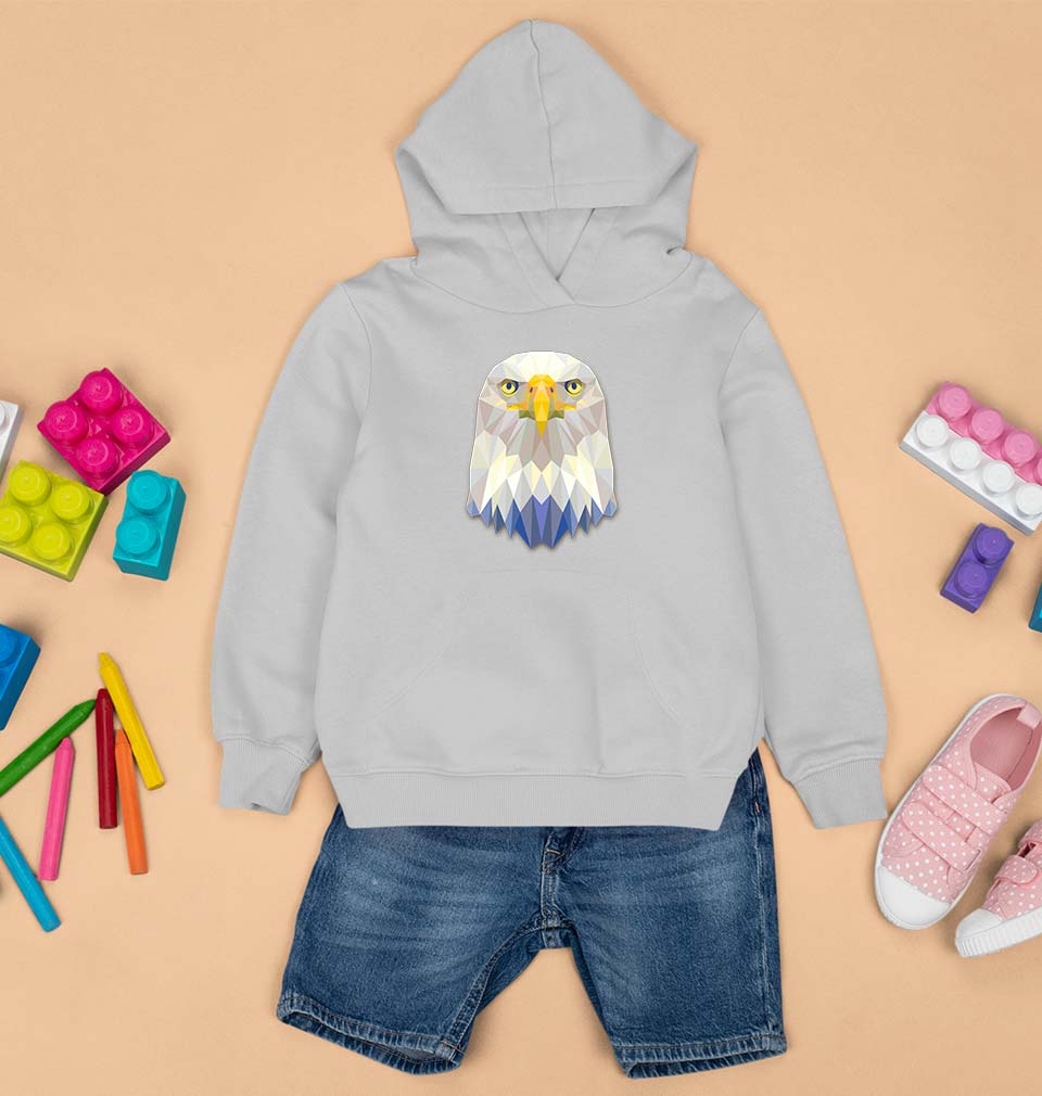 Eagle Kids Hoodie for Boy/Girl-0-1 Year(22 Inches)-Grey-Ektarfa.online