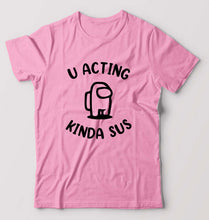 Load image into Gallery viewer, Among Us T-Shirt for Men-S(38 Inches)-Light Baby Pink-Ektarfa.online
