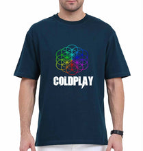 Load image into Gallery viewer, Coldplay Oversized T-Shirt for Men-Petrol Blue-Ektarfa.online
