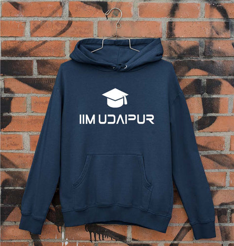 IIM Udaipur Unisex Hoodie for Men/Women-S(40 Inches)-Navy Blue-Ektarfa.online