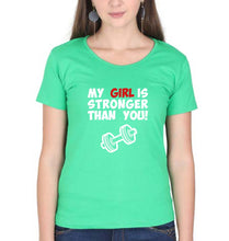 Load image into Gallery viewer, Gym Funny T-Shirt for Women-flag green-Ektarfa.online

