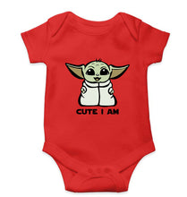 Load image into Gallery viewer, Yoda Star Wars Kids Romper For Baby Boy/Girl-0-5 Months(18 Inches)-Red-Ektarfa.online

