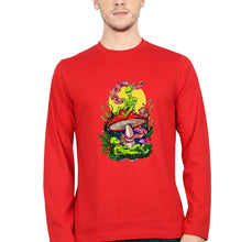 Load image into Gallery viewer, Trippy Psychedelic Weed Stoned Full Sleeves T-Shirt for Men-red-Ektarfa.online
