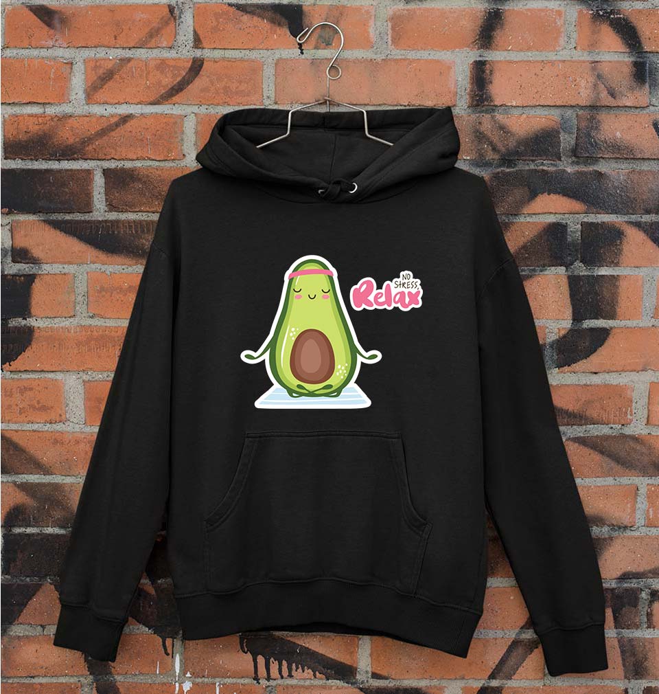 Avocado Relax Unisex Hoodie for Men/Women-Black-Ektarfa.online