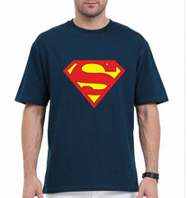 Load image into Gallery viewer, Superman Oversized T-Shirt for Men-Petrol Blue-Ektarfa.online
