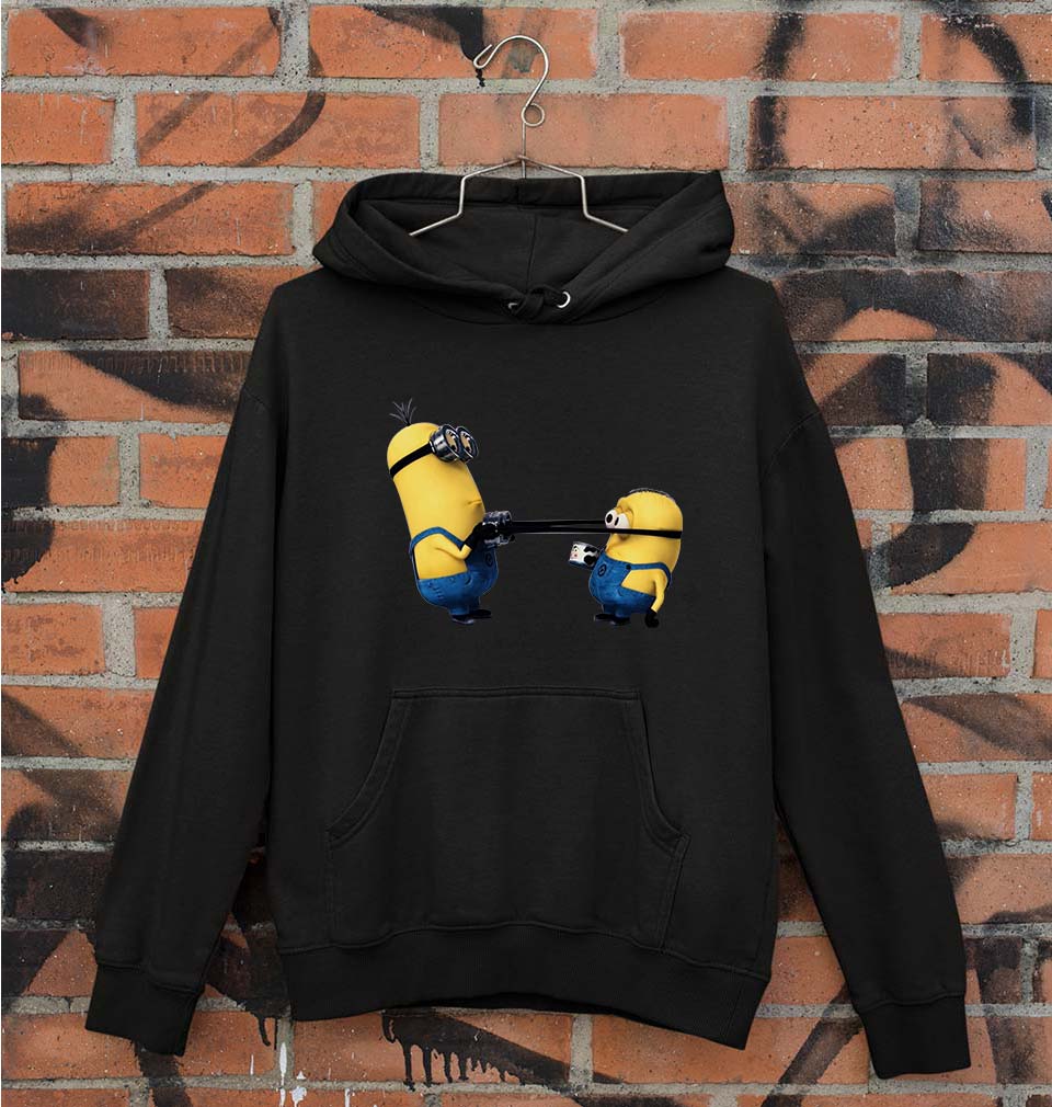 Minion Fight Unisex Hoodie for Men/Women-S(40 Inches)-Black-Ektarfa.online