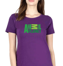 Load image into Gallery viewer, Animal Planet T-Shirt for Women-XS(32 Inches)-Purple-Ektarfa.online
