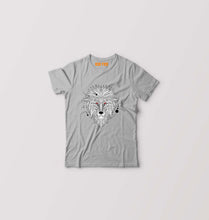 Load image into Gallery viewer, Lion Kids T-Shirt for Boy/Girl-0-1 Year(20 Inches)-Grey-Ektarfa.online
