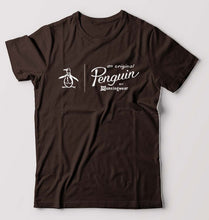 Load image into Gallery viewer, Penguin T-Shirt for Men-Coffee Brown-Ektarfa.online
