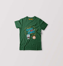 Load image into Gallery viewer, Rick and Morty Kids T-Shirt for Boy/Girl-Dark Green-Ektarfa.online
