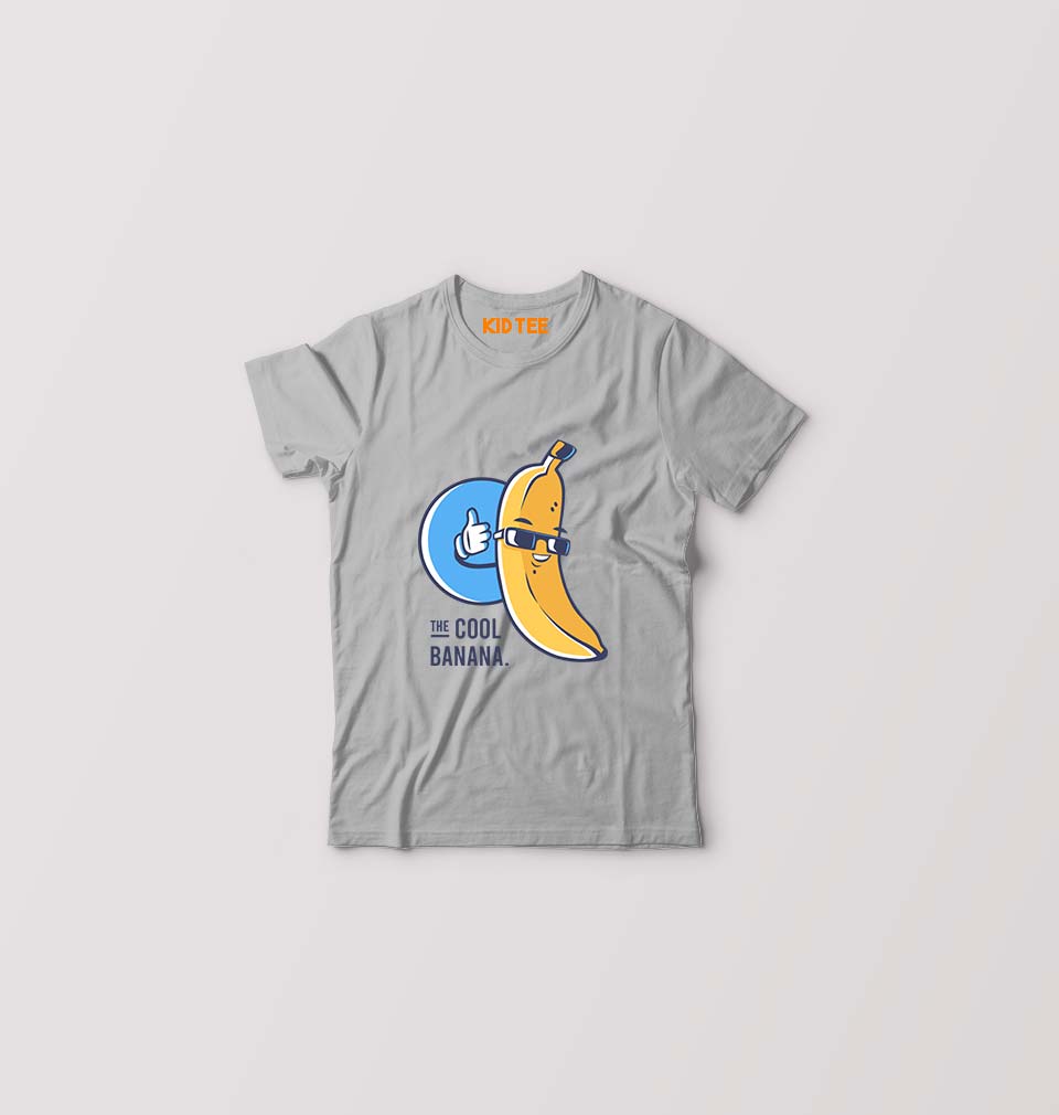 Banana Kids T-Shirt for Boy/Girl-Grey-Ektarfa.online