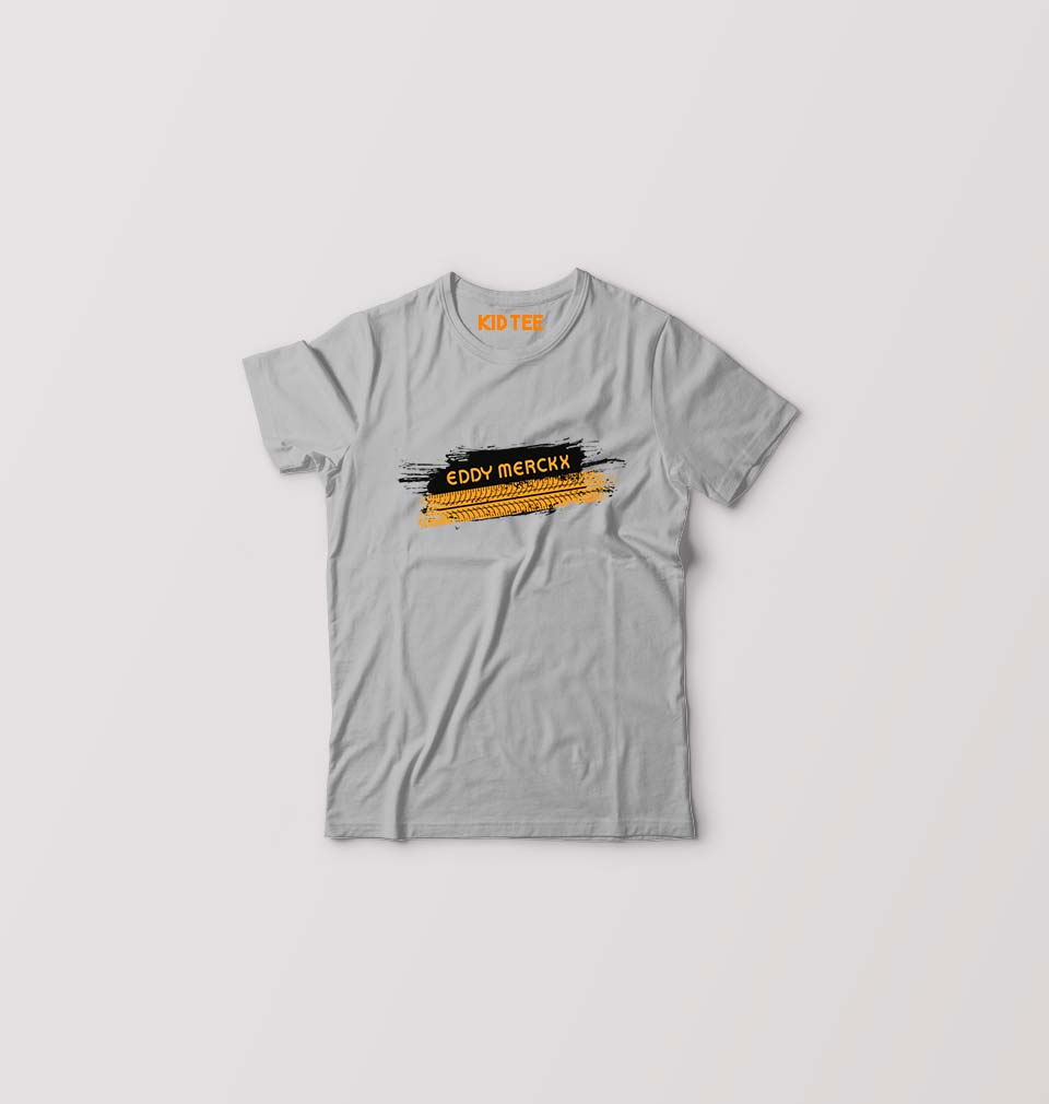 Eddy Merckx Kids T-Shirt for Boy/Girl-Grey-Ektarfa.online