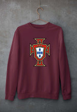 Load image into Gallery viewer, Portugal Football Unisex Sweatshirt for Men/Women-S(40 Inches)-Maroon-Ektarfa.online
