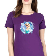 Load image into Gallery viewer, Frozen Elsa T-Shirt for Women-Purple-Ektarfa.online
