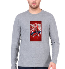 Load image into Gallery viewer, Spider Man Superhero Full Sleeves T-Shirt for Men-Grey Melange-Ektarfa.online

