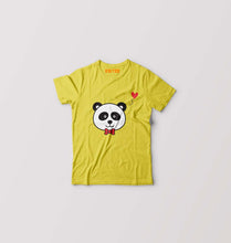 Load image into Gallery viewer, Panda Kids T-Shirt for Boy/Girl-Yellow-Ektarfa.online
