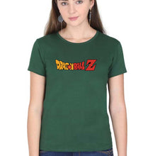 Load image into Gallery viewer, Dragon Ball Z T-Shirt for Women-XS(32 Inches)-Dark Green-Ektarfa.online
