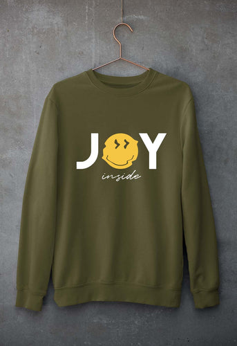 Joy Emoji Unisex Sweatshirt for Men/Women-Olive Green-Ektarfa.online