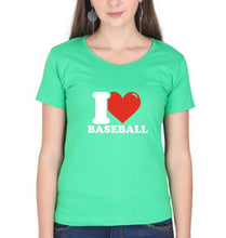 Load image into Gallery viewer, I Love Baseball T-Shirt for Women
