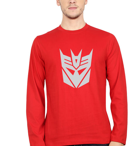 Decepticon Transformers Full Sleeves T-Shirt for Men-Red-Ektarfa.online