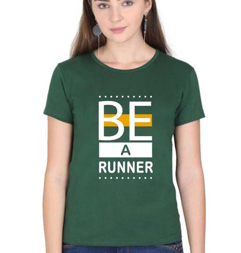 Runner Running T-Shirt for Women-Dark Green-Ektarfa.online