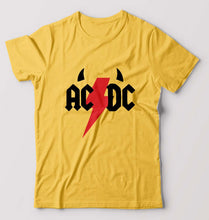 Load image into Gallery viewer, ACDC T-Shirt for Men-Golden Yellow-Ektarfa.online
