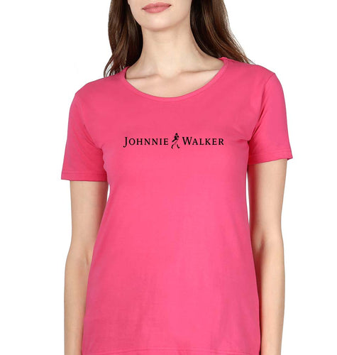 Johnnie Walker T-Shirt for Women-Pink-Ektarfa.online