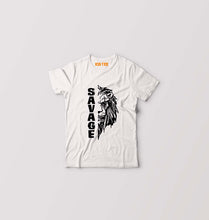 Load image into Gallery viewer, Savage Lion Kids T-Shirt for Boy/Girl-White-Ektarfa.online
